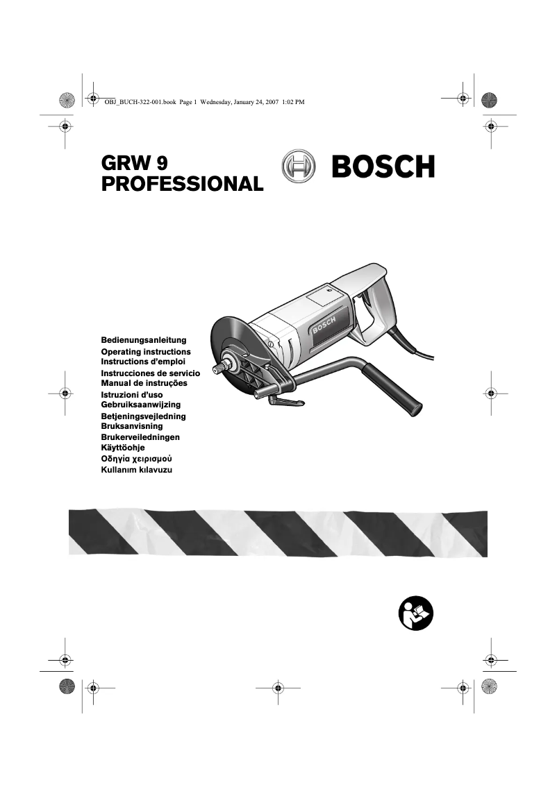 Página nº 1 - Manual de usuario Bosch GRW 9 Professional