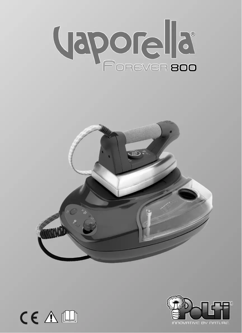 Imagen de la primera página del manual del dispositivo Vaporella Forever 800