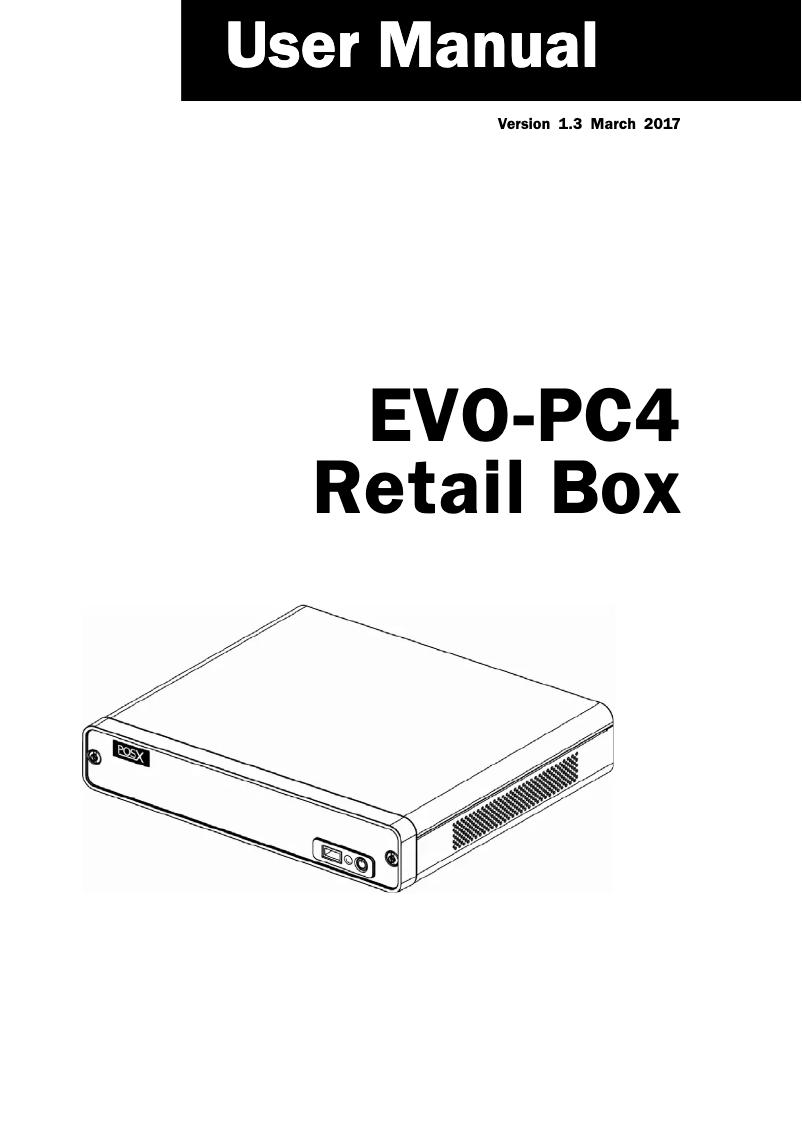 Imagen de la primera página del manual del dispositivo EVO PC4