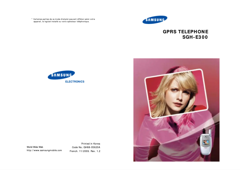 Página 1 del manual Manual de usuario Samsung SGH-E300