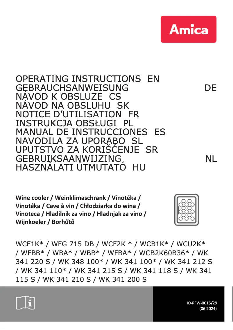 Página 1 del manual Etiqueta energética Amica WCB1K60B40.1