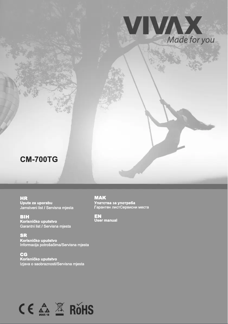 Página nº 1 - Manual de usuario Vivax CM-700TG