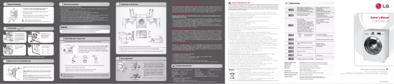Página 1 del manual Manual de usuario LG F1403TDS