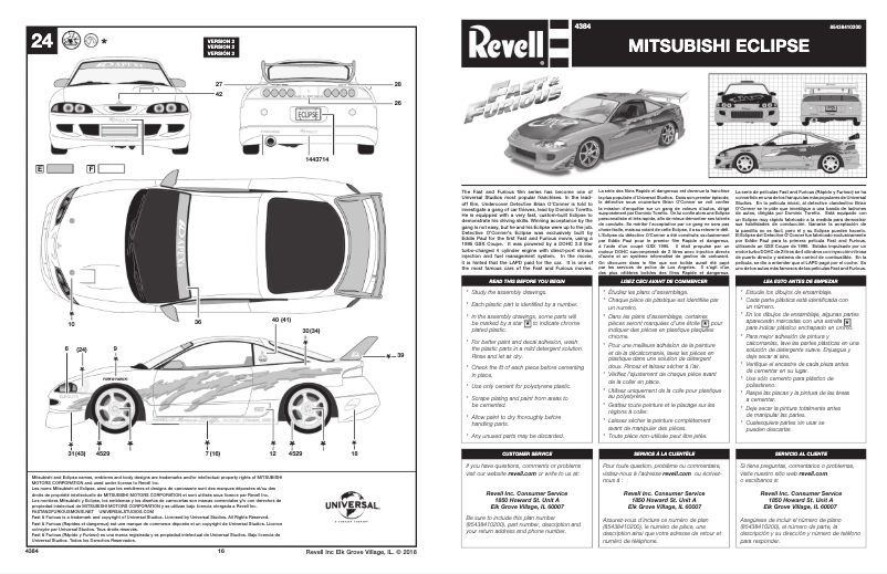 Imagen de la primera página del manual del dispositivo Mitsubishi Eclipse