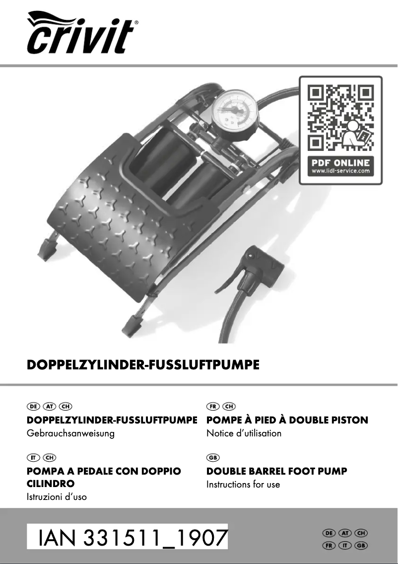 Imagen de la primera página del manual del dispositivo IAN 331511