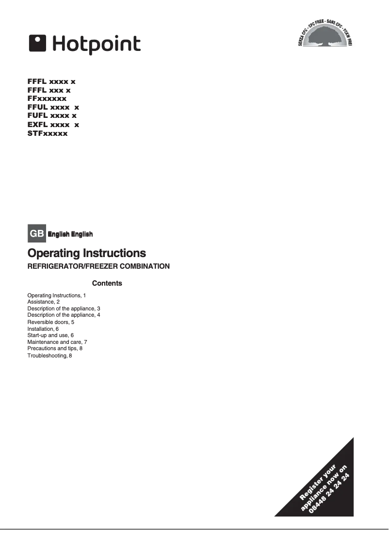 Imagen de la primera página del manual del dispositivo FFUL1820P