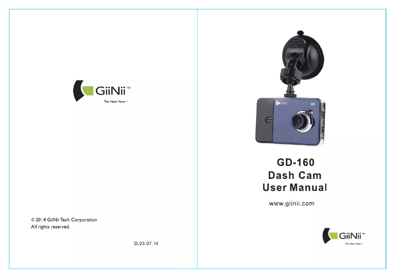 Página 1 del manual Manual de usuario GiiNii GD-160