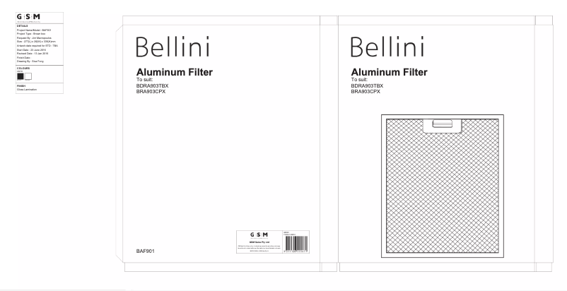 Imagen de la primera página del manual del dispositivo BAF901