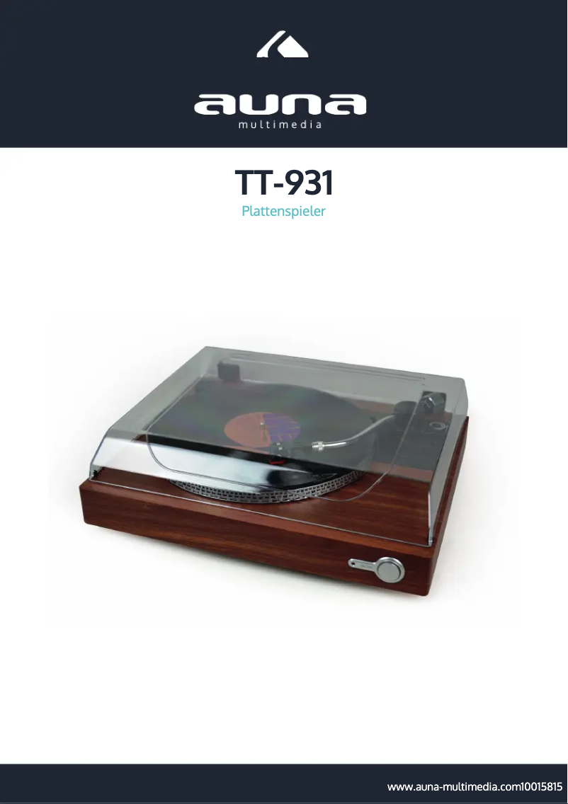 Imagen de la primera página del manual del dispositivo TT-931