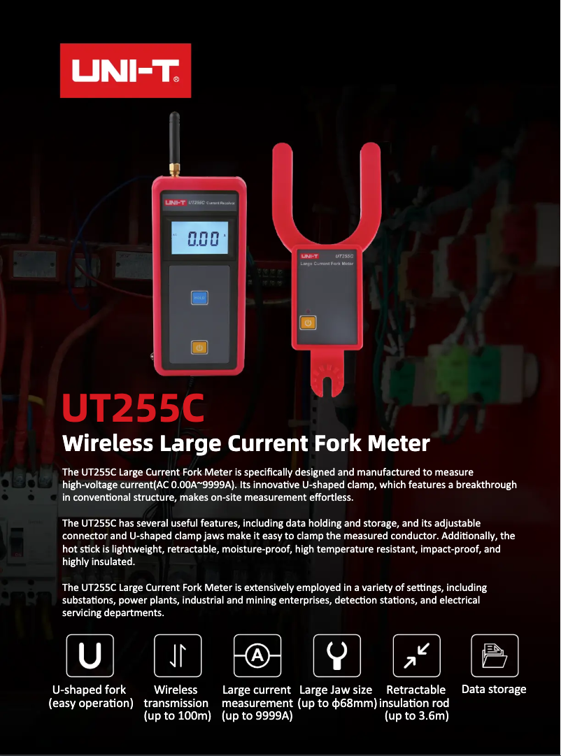 Imagen de la primera página del manual del dispositivo UT255C