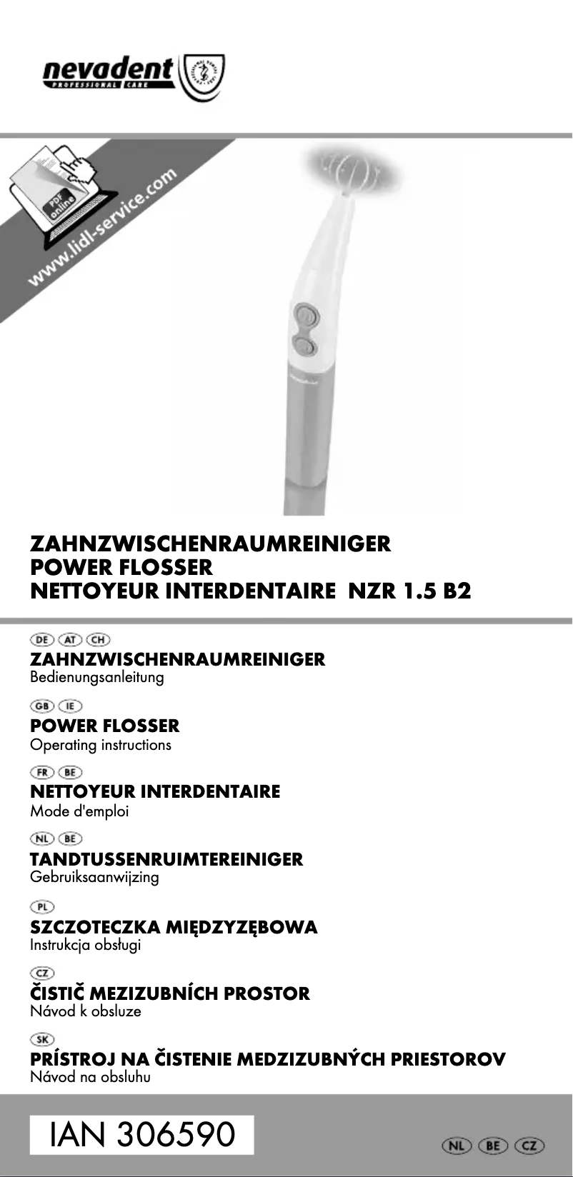 Página nº 1 - Manual de usuario Nevadent NZR 1.5 B2