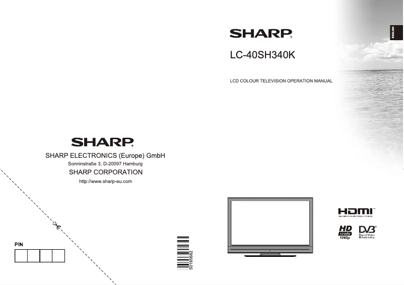 Página 1 del manual Manual de usuario Sharp LC-40SH340K