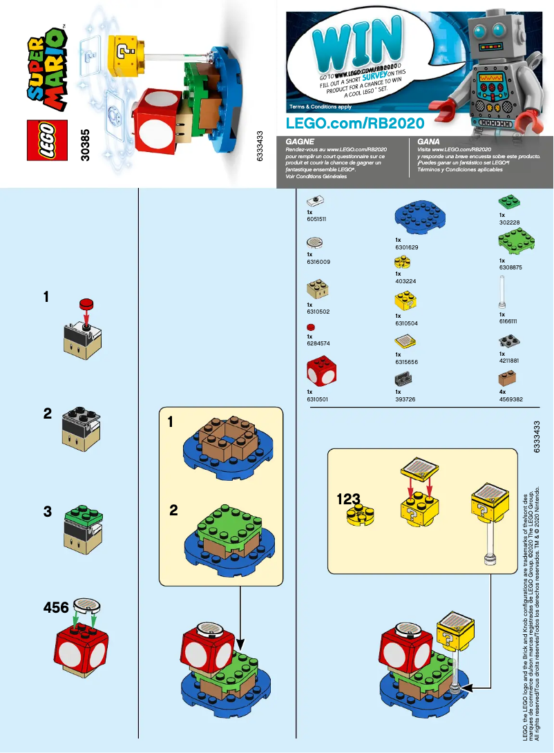 Imagen de la primera página del manual del dispositivo Super Mario 30385