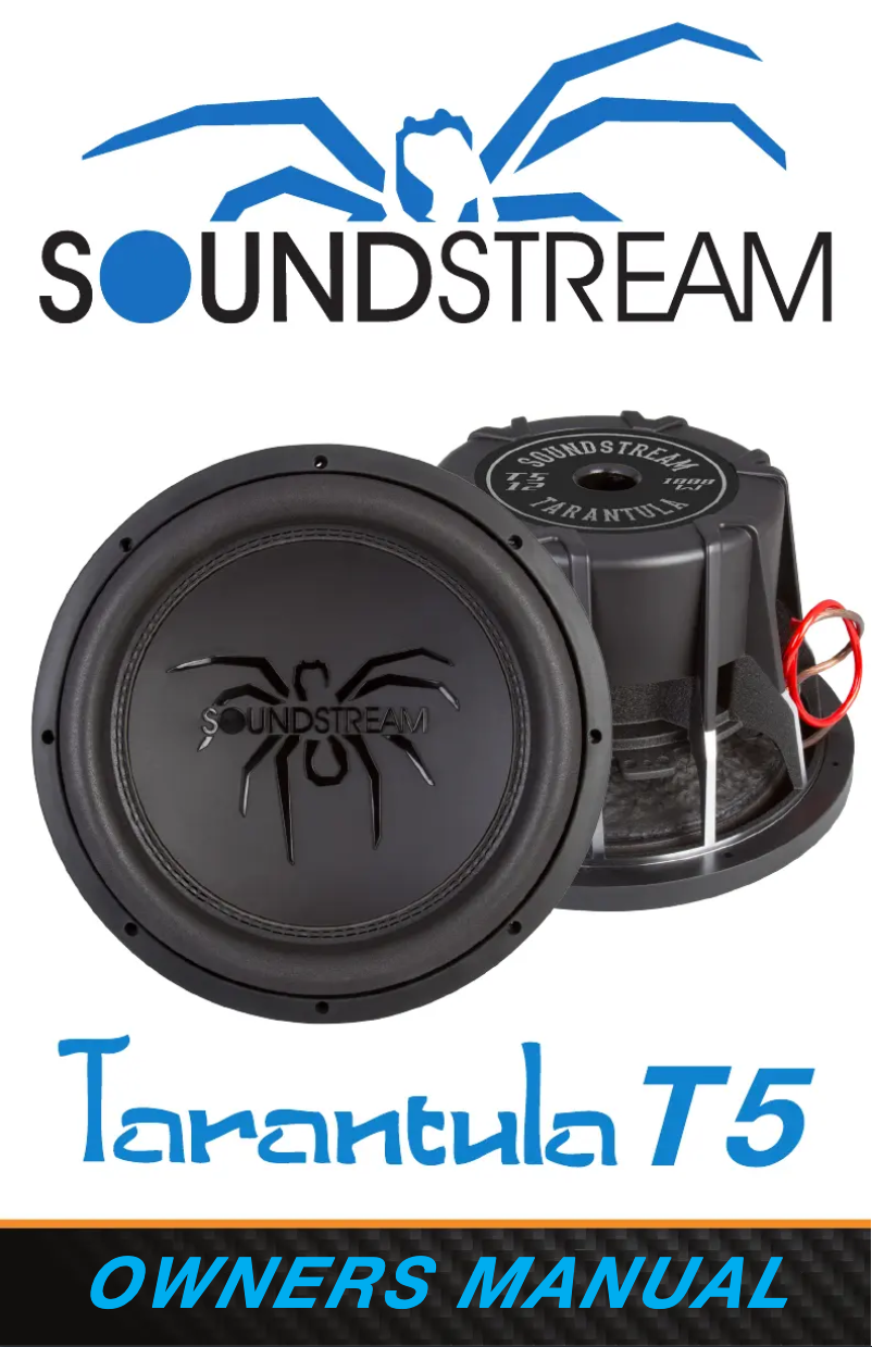 Página nº 1 - Manual de usuario Soundstream Tarantula T5.152