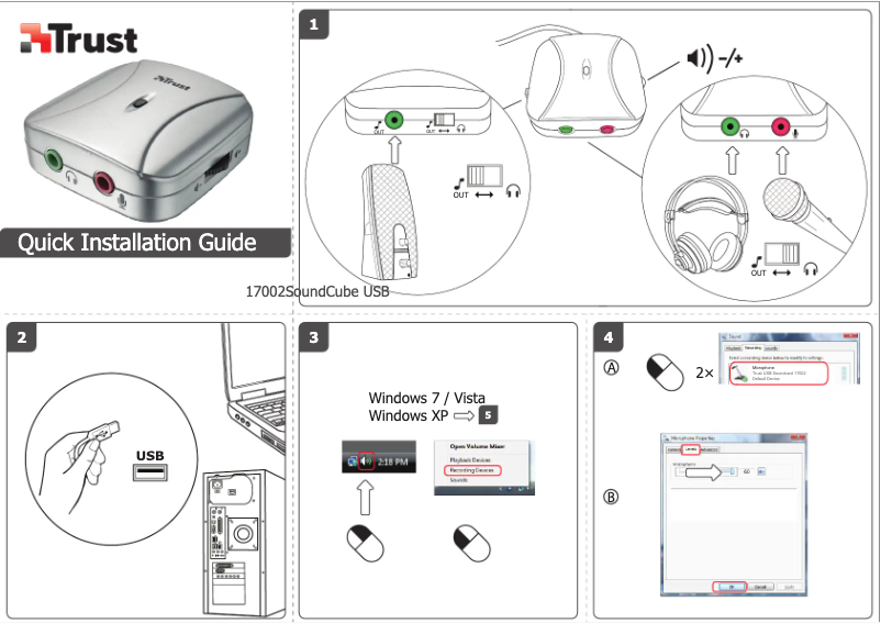 Imagen de la primera página del manual del dispositivo SoundCube