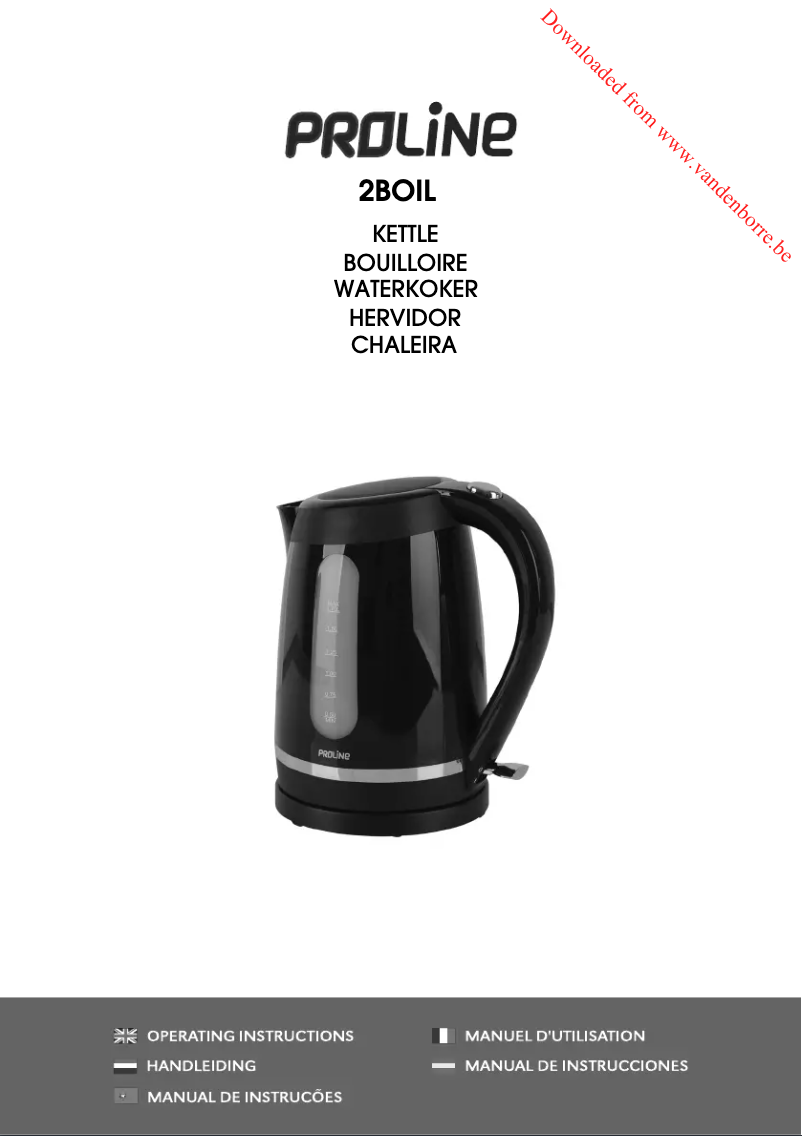 Imagen de la primera página del manual del dispositivo 2BOIL