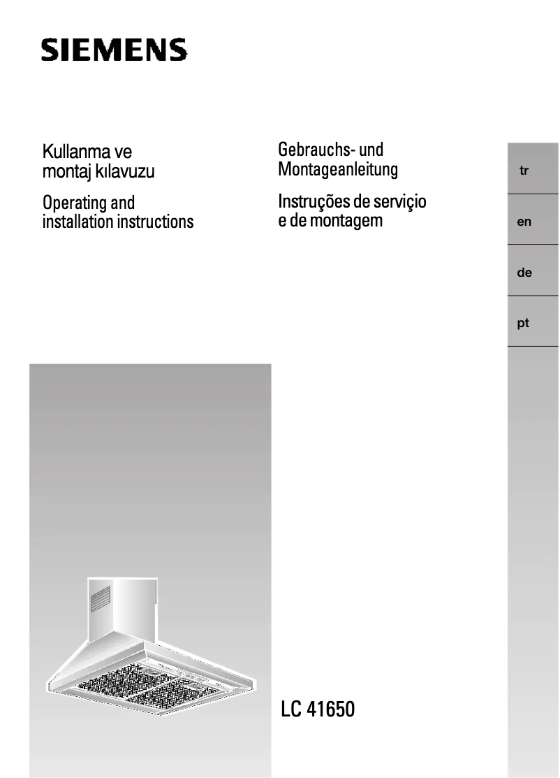 Página nº 1 - Manual de usuario Siemens LC41650