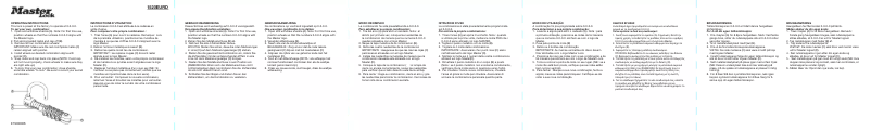 Página nº 1 - Manual de usuario Master Lock 1520EURD