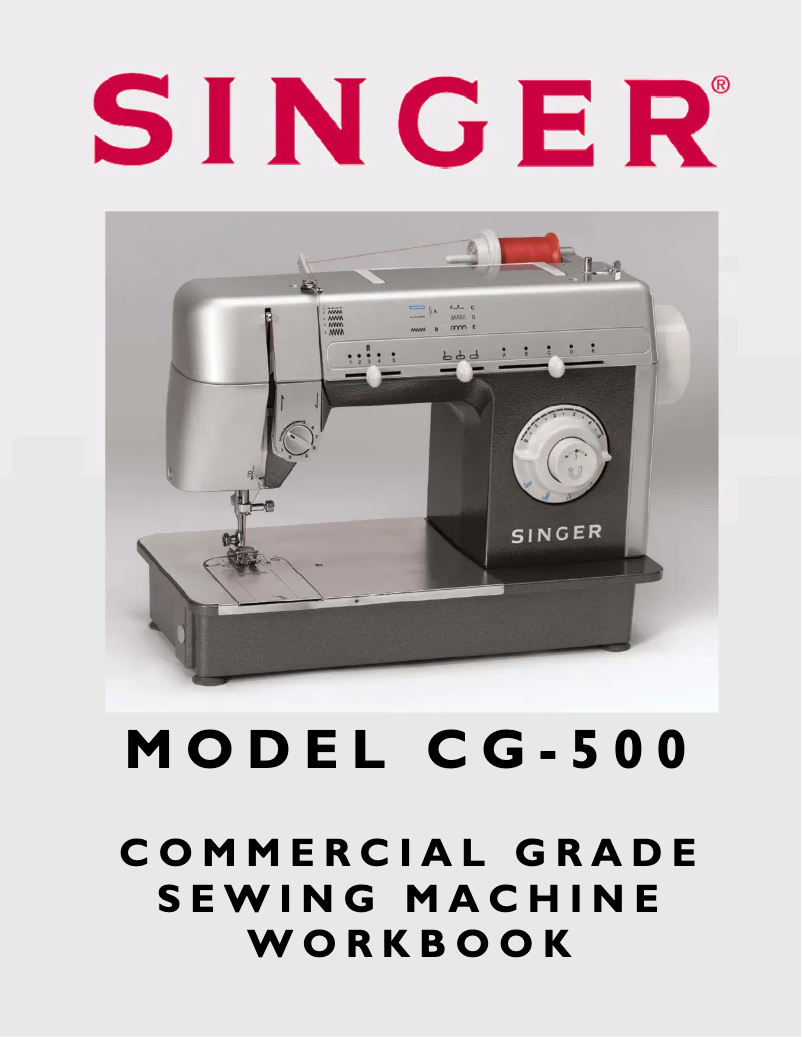 Página 1 del manual Manual de usuario Singer Commercial Grade CG-500