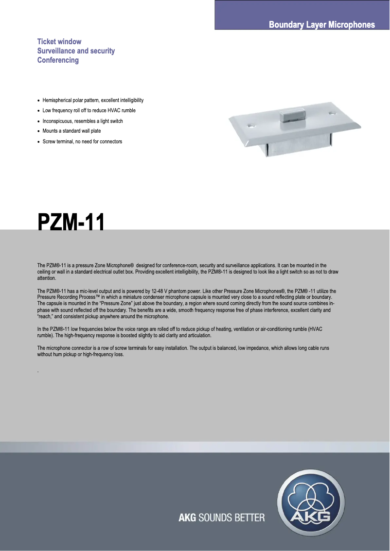 Imagen de la primera página del manual del dispositivo PZM-11