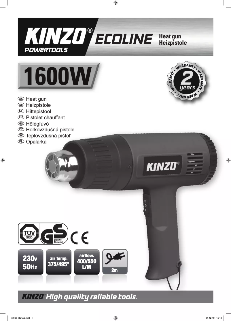 Imagen de la primera página del manual del dispositivo Ecoline