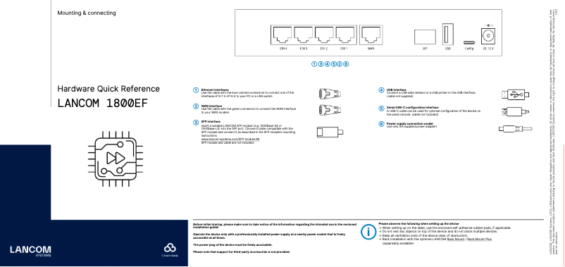 Página 1 del manual Manual de usuario Lancom 1800EF