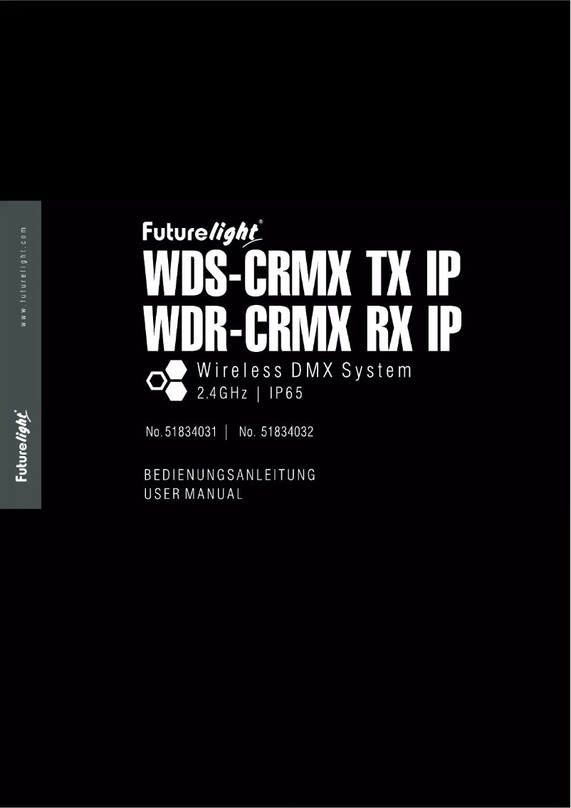 Página 1 del manual Manual de usuario Futurelight WDS-CRMX TX IP