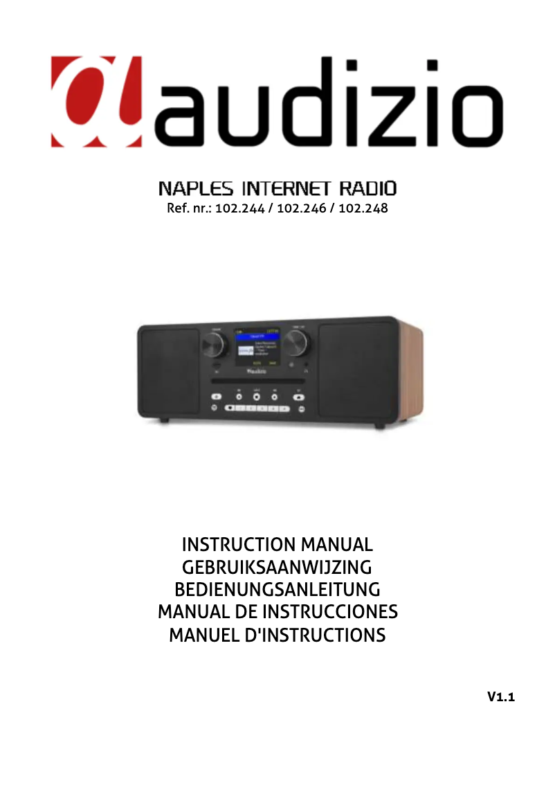 Página 1 del manual Manual de usuario Audizio Naples