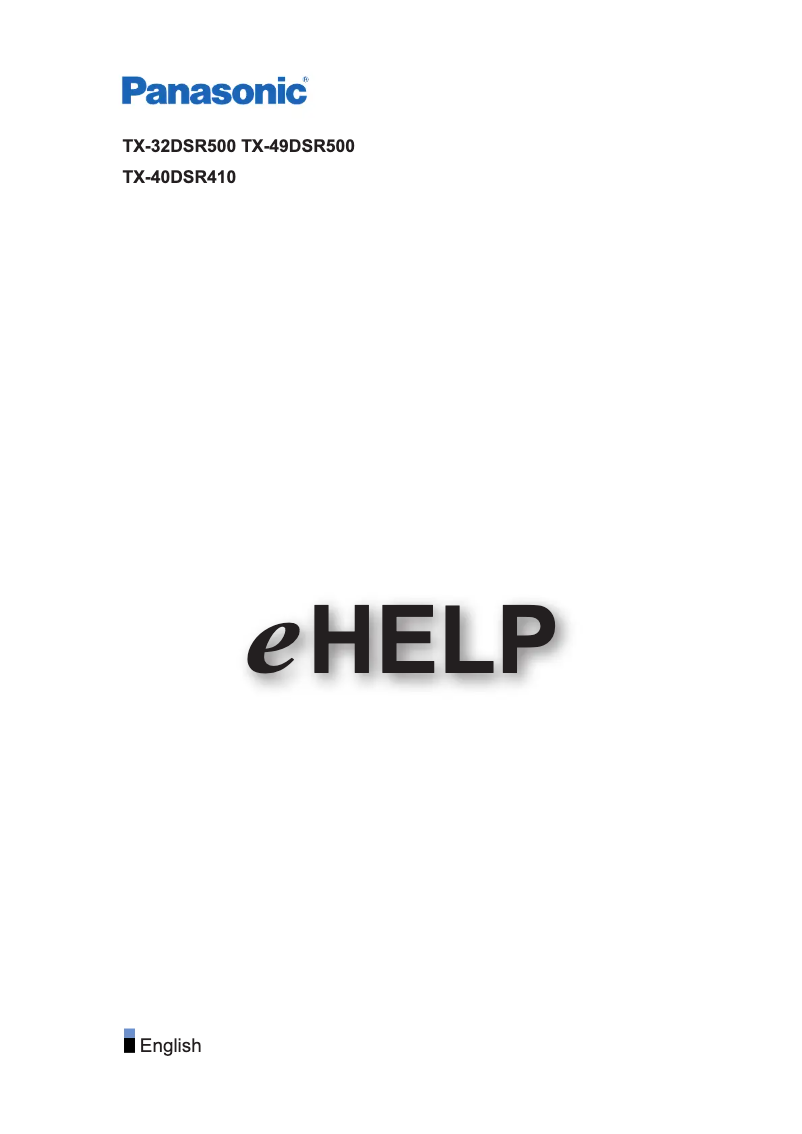 Imagen de la primera página del manual del dispositivo TX-40DSR410