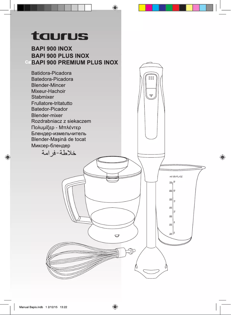 Imagen de la primera página del manual del dispositivo Bapi 900 Premium Plus Inox
