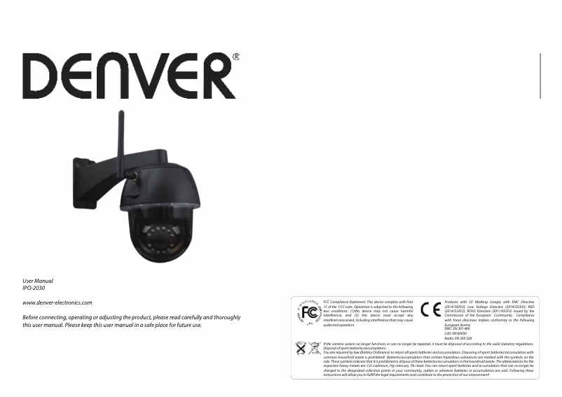 Página nº 1 - Manual de usuario Denver IPO-2030