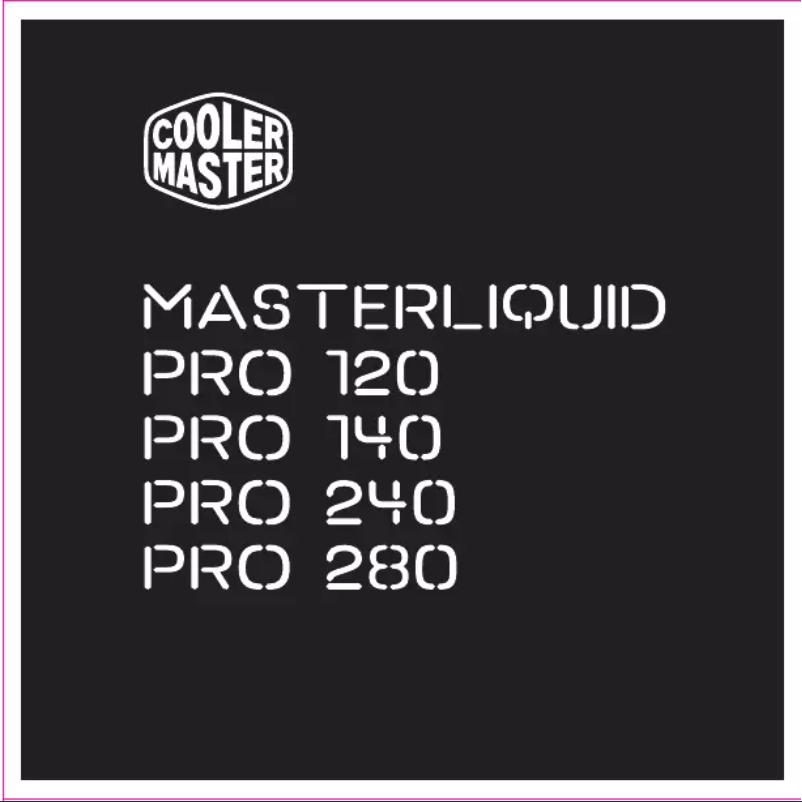 Página 1 del manual Manual de usuario Cooler Master MasterLiquid Pro 280