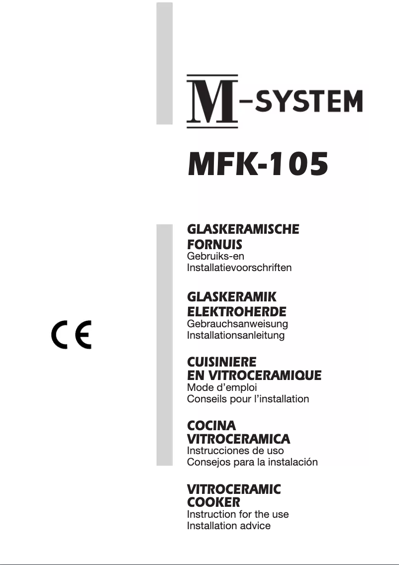 Página 1 del manual Manual de usuario M-System MFTK-105