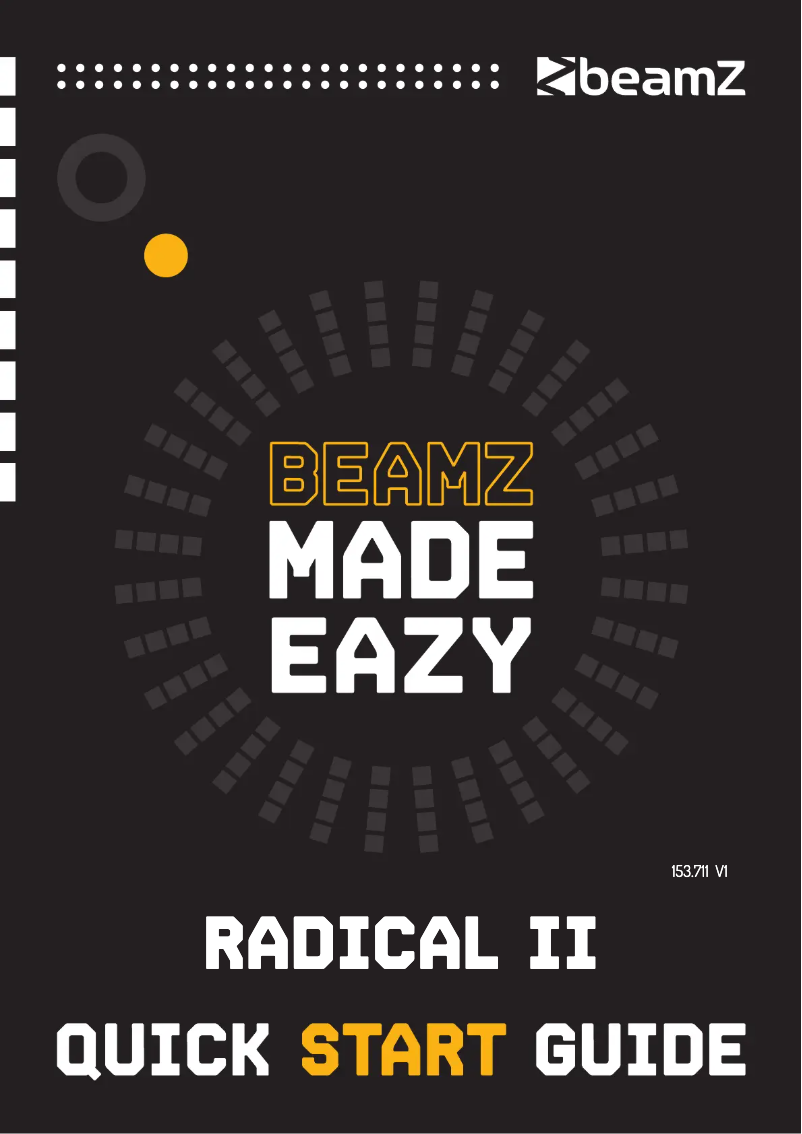 Página nº 1 - Guía de inicio rápido BeamZ Radical 2