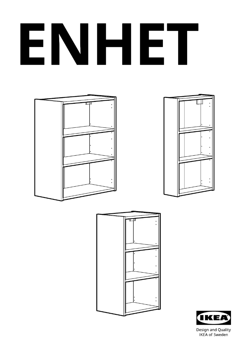 Página 1 del manual Manual de usuario Ikea ENHET 304.405.97
