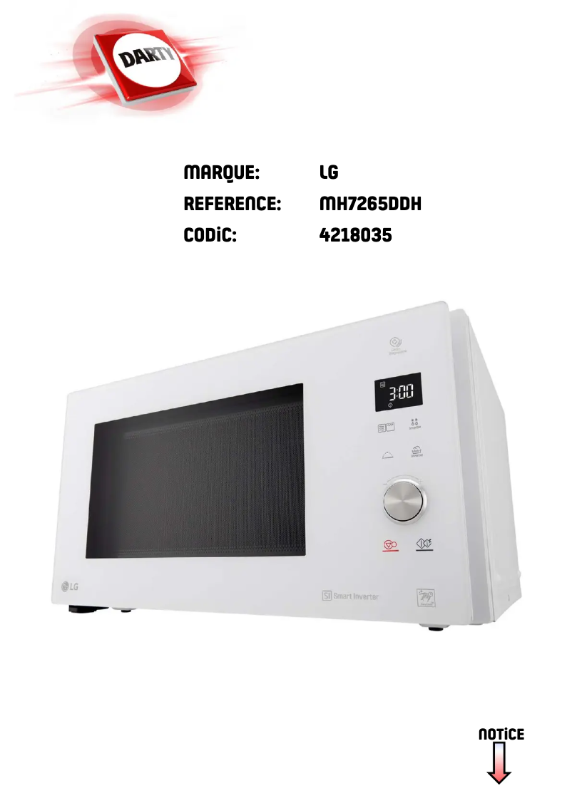 Imagen de la primera página del manual del dispositivo MH7265DDH