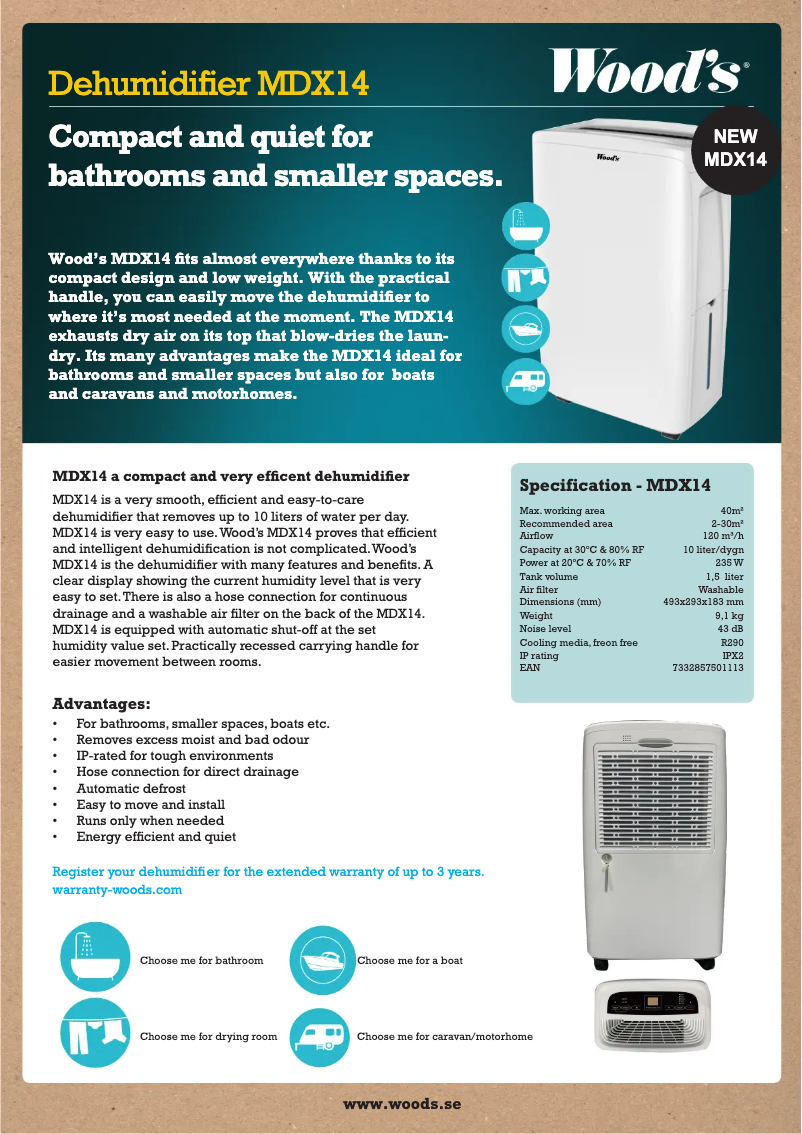 Imagen de la primera página del manual del dispositivo MDX14