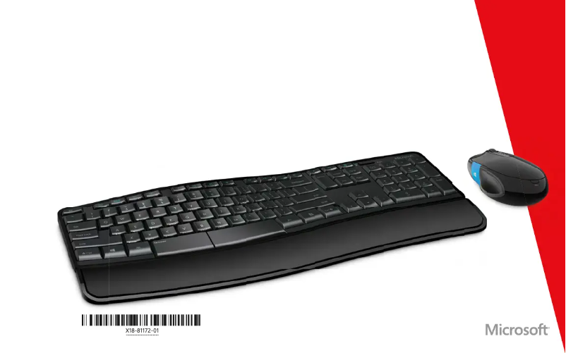 Página nº 1 - Manual de usuario Microsoft Sculpt Ergonomic Desktop