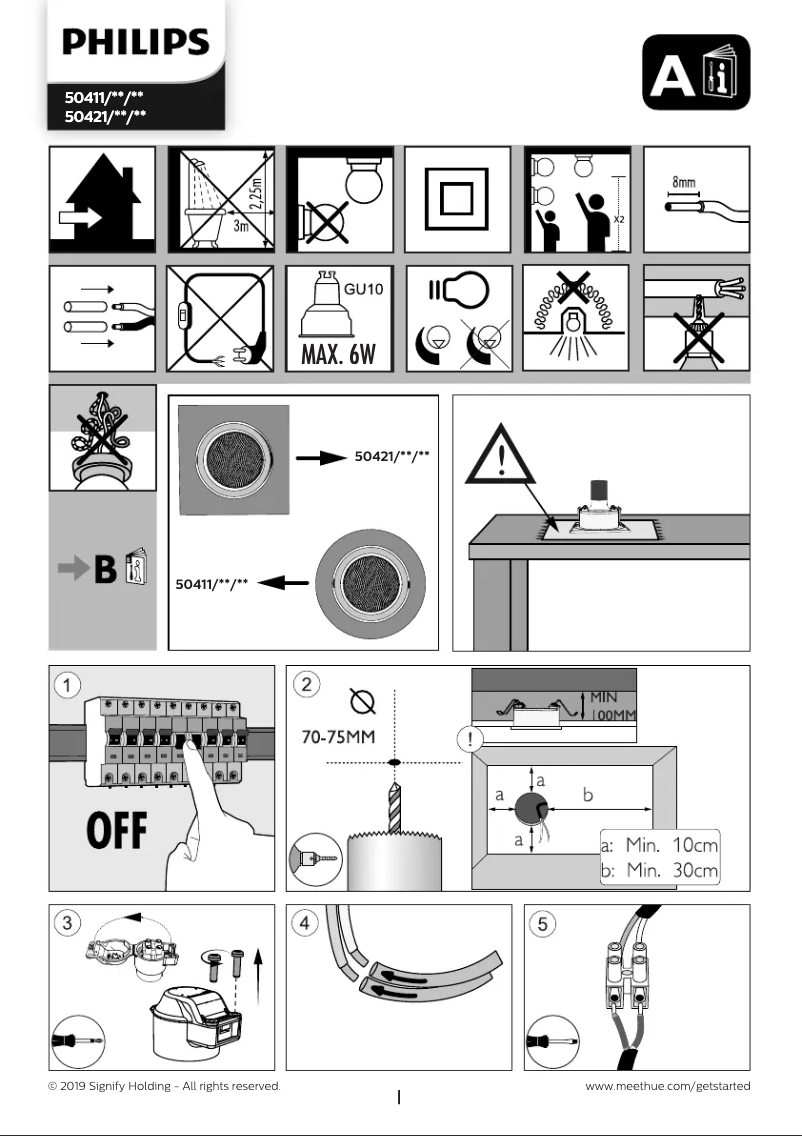 Página 1 del manual Manual de usuario Philips Hue Milliskin