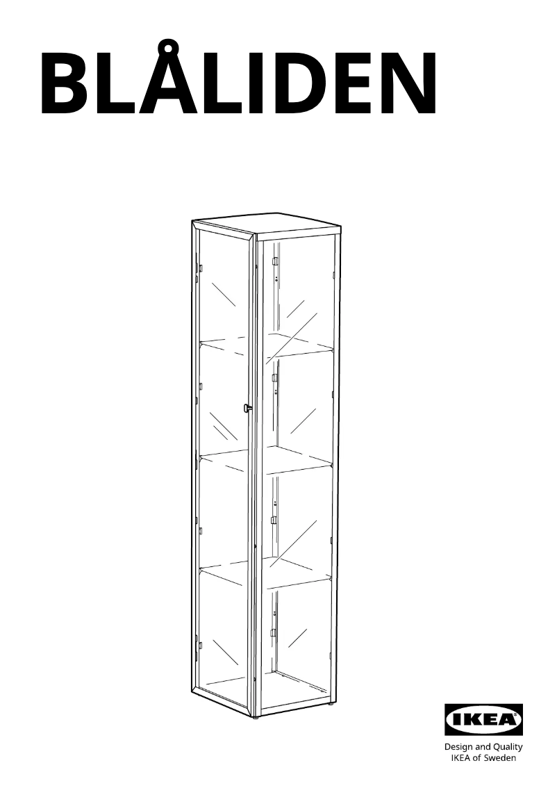 Página 1 del manual Manual de usuario Ikea BLÅLIDEN 405.012.60