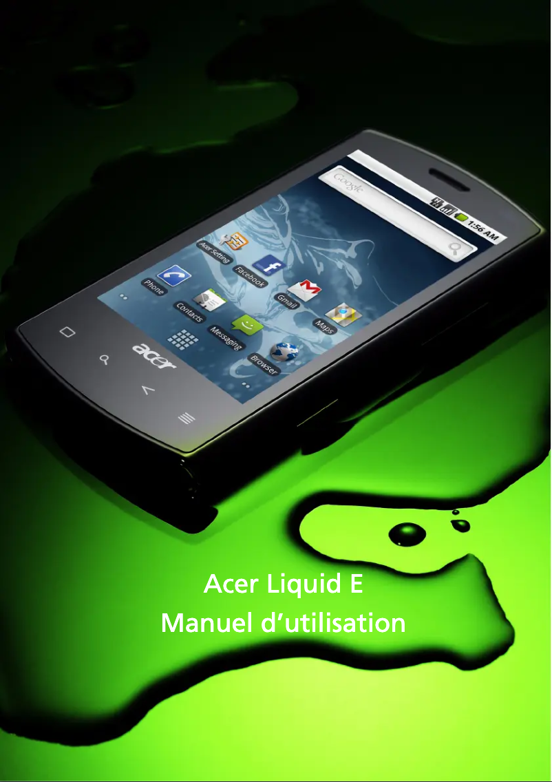 Página 1 del manual Manual de usuario Acer Liquid E