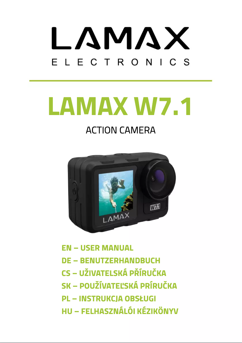 Página 1 del manual Manual de usuario Lamax W7.1
