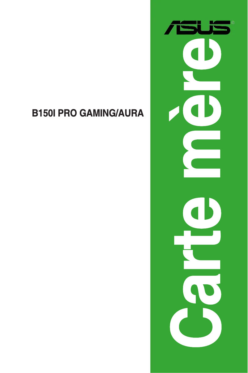 Imagen de la primera página del manual del dispositivo B150I PRO GAMING/AURA