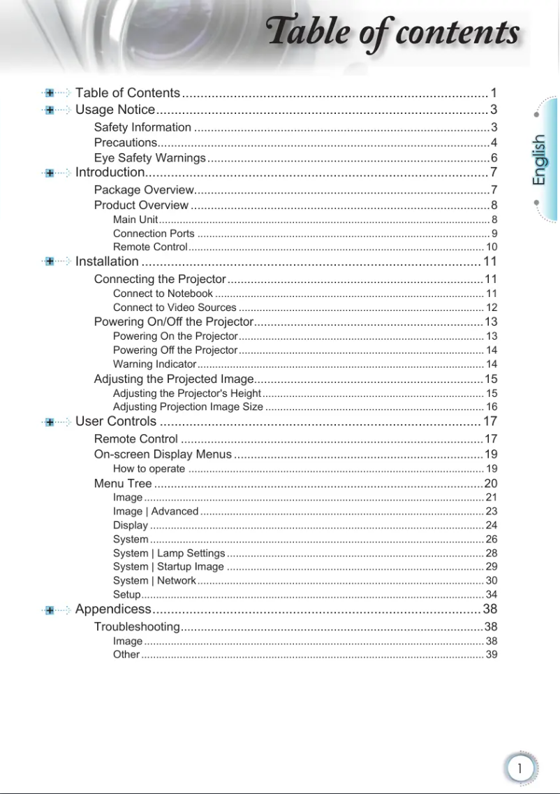 Imagen de la primera página del manual del dispositivo EH2060