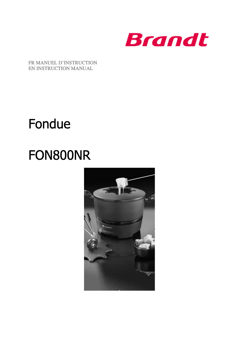 Imagen de la primera página del manual del dispositivo FON800NR