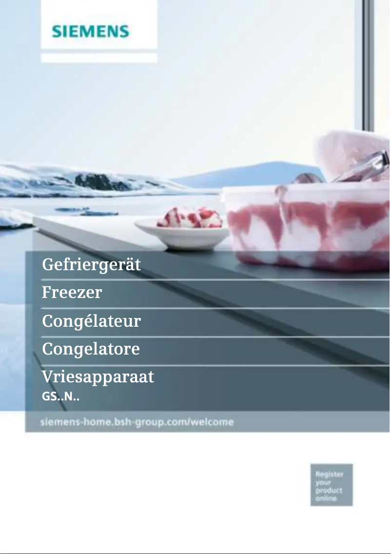 Página nº 1 - Manual de usuario Siemens iQ500 GS58NAW35