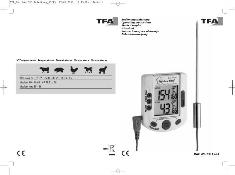 Imagen de la primera página del manual del dispositivo 14.1503