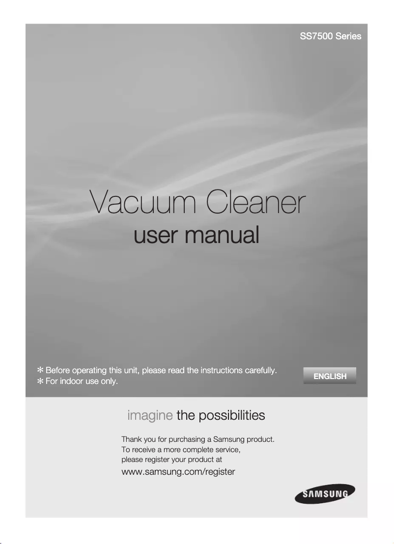 Imagen de la primera página del manual del dispositivo SS7555