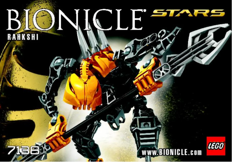 Imagen de la primera página del manual del dispositivo Bionicle 7138