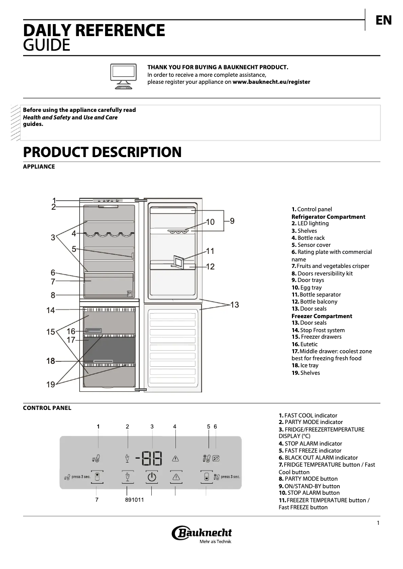Imagen de la primera página del manual del dispositivo KGSF 18 A3+ IN
